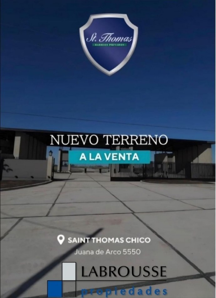 VENTA LOTE ST. THOMAS CHICO